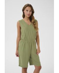 Kaffe - Kamilia V-Neck Sleeveless Playsuit - Lyst