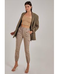 Pink Vanilla - Utility Stretch Cargo Trousers - Lyst
