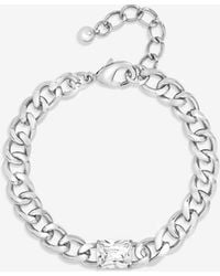 Jon Richard - Plated Crystal & Chain Bracelet - Lyst
