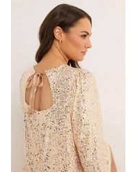Yours - Sequin Embellished Dress - Lyst