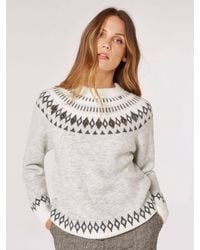 Apricot - Fair Isle Gem Embellished Jumper - Lyst