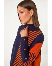 Roman - Stripe Colour Block Jumper - Lyst