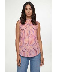 Wallis - Floral Organza Pleat Detail Cami Top - Lyst