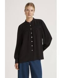 Finery London - Andrea Crepe Button Through Blouse - Lyst