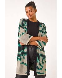 Roman - Abstract Print Knit Cover Up - Lyst