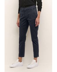 Kaffe - Mette Cropped Leg Suit Trousers - Lyst