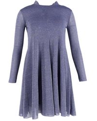 Max Mara - Preloved Long Sleeve Mini Dress - Lyst