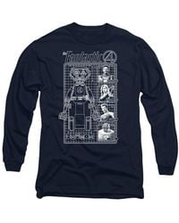 Marvel - Fantastic Four First Family & Herbie Blueprint Long Sleeve T-Shirt - Lyst