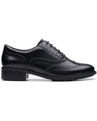 Clarks - Havisham Oak Leather Brogues, Lace Up - Lyst