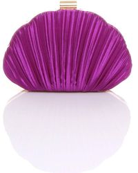 AJVANI - Evening Pleated Satin Prom Party Bag - Lyst