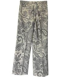 Etro - Preloved Paisley-Print Wide Leg Trousers - Lyst