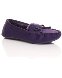 AJVANI - Flat Heel Boat Shoes Moccasins Slippers - Lyst