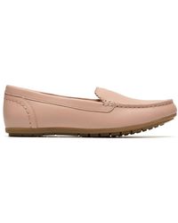 Clarks - Elliotte Step Leather Loafers, Slip Ons, Moccasins - Lyst
