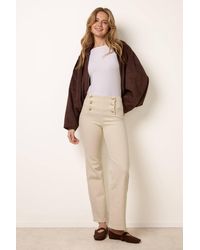 Blue Vanilla - Wide-Flared Off- Slip On Jeans - Lyst