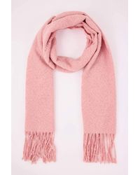 WOVCOR - Tassel Trim Boucle Knit Oversized Winter Scarf - Lyst