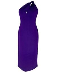 Galvan London - Preloved London One-Shoulder Midi Dress - Lyst