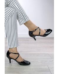AJVANI - High Heelbuckle Crossed Strappy Court Shoes - Lyst