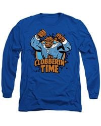 Marvel - Fantastic Four Thing Clobberin' Time Long Sleeve T-Shirt, Royal - Lyst