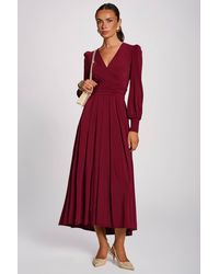 Jolie Moi - Long Sleeve Soft Jersey Maxi Dress - Lyst