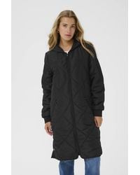 Kaffe - Katilli Quilted Hooded Coat - Lyst