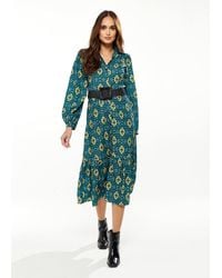 Liquorish - African Print Midi Dress - Lyst