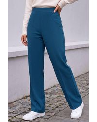 Roman - Petite Straight Leg Ponte Stretch Trouser - Lyst