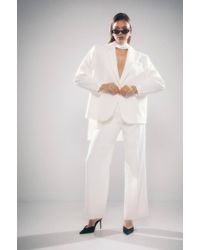 MissPap - Tailored Wide Leg Pleat Front Trouser Co-Ord - Lyst
