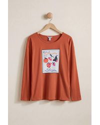 Enorsia - Crew Neck Long Sleeve T-Shirt - Lyst