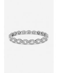 Jon Richard - Plated & Crystal Navette Stretch Bracelet - Lyst