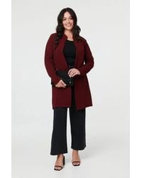 Izabel London - Curve Open Front Longline Knit Jacket - Lyst
