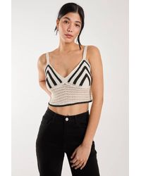 Pink Vanilla - Contrast Crochet Bralette - Lyst