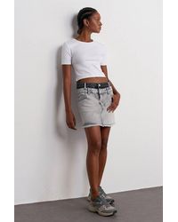 Dilvin - Mid-Waist Mini Denim Skirt - Lyst