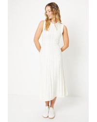 Oasis - Bobble Stitch Knitted Maxi Dress - Lyst