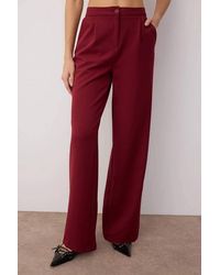 WOVCOR - Tailored Wide Leg Woven Trousers - Lyst