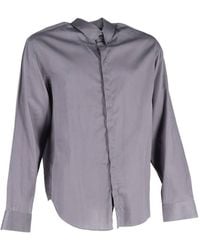 Giorgio Armani - Preloved Hidden Button Long Sleeve Shirt - Lyst