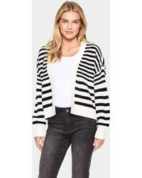 Saint Tropez - Ibenmeisz Open Front Stripes Cardigan - Lyst