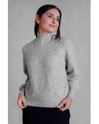 Enorsia - Funnel Neck Jumper - Lyst