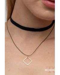 The Colourful Aura - Lace Square Gothic Victorian Vintage Emo Choker Layered Necklace - Lyst