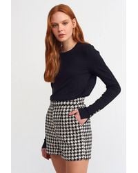 Dilvin - Ribbed Crew Neck Slim Fit Sweater - Lyst