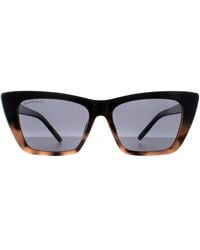 Montana - Cat Eye Sunglass Shiny Smoke Polarized Mp64 - Lyst