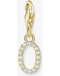 Thomas Sabo - Plated Cubic Zirconia Letter O Charm 1978-414-14 - Lyst
