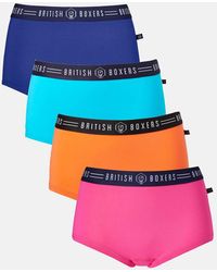 British Boxers - 'Lucky Dip' Four Pack Of Hipster Briefs - Lyst