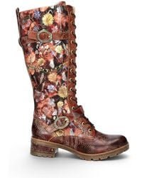 Infinity Leather - Victorian Leather High Lace-Up Long Boots - Lyst