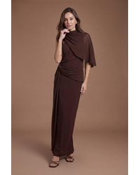 Coast - High Neck Drape Contour Collective Bridesmaid Dress - Lyst