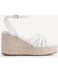 Linzi - Moment Faux Leather Wedge Sandals - Lyst