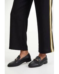 Wallis - Jessie Faux Leather Metal Snaffle Loafers - Lyst