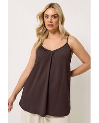 Yours - Gathered Textured Cami - Lyst