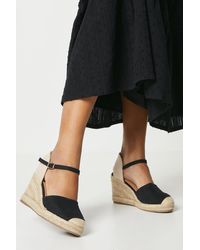 Oasis - Bethany Closed Toe High Espadrille Wedges - Lyst