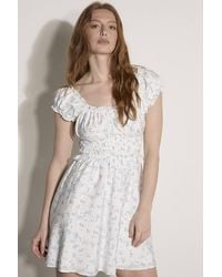 Apricot - Floral Ruffle Mini Dress - Lyst