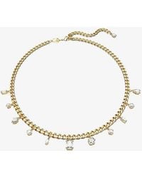 Swarovski - Dextera Mixed Cuts Tone Plated Necklace 5663338 - Lyst